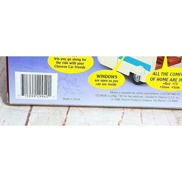 Mint Condition 2006 Vintage The Chevron Cars Hap E. Camper with Hitch & Original - Picture 10 of 12